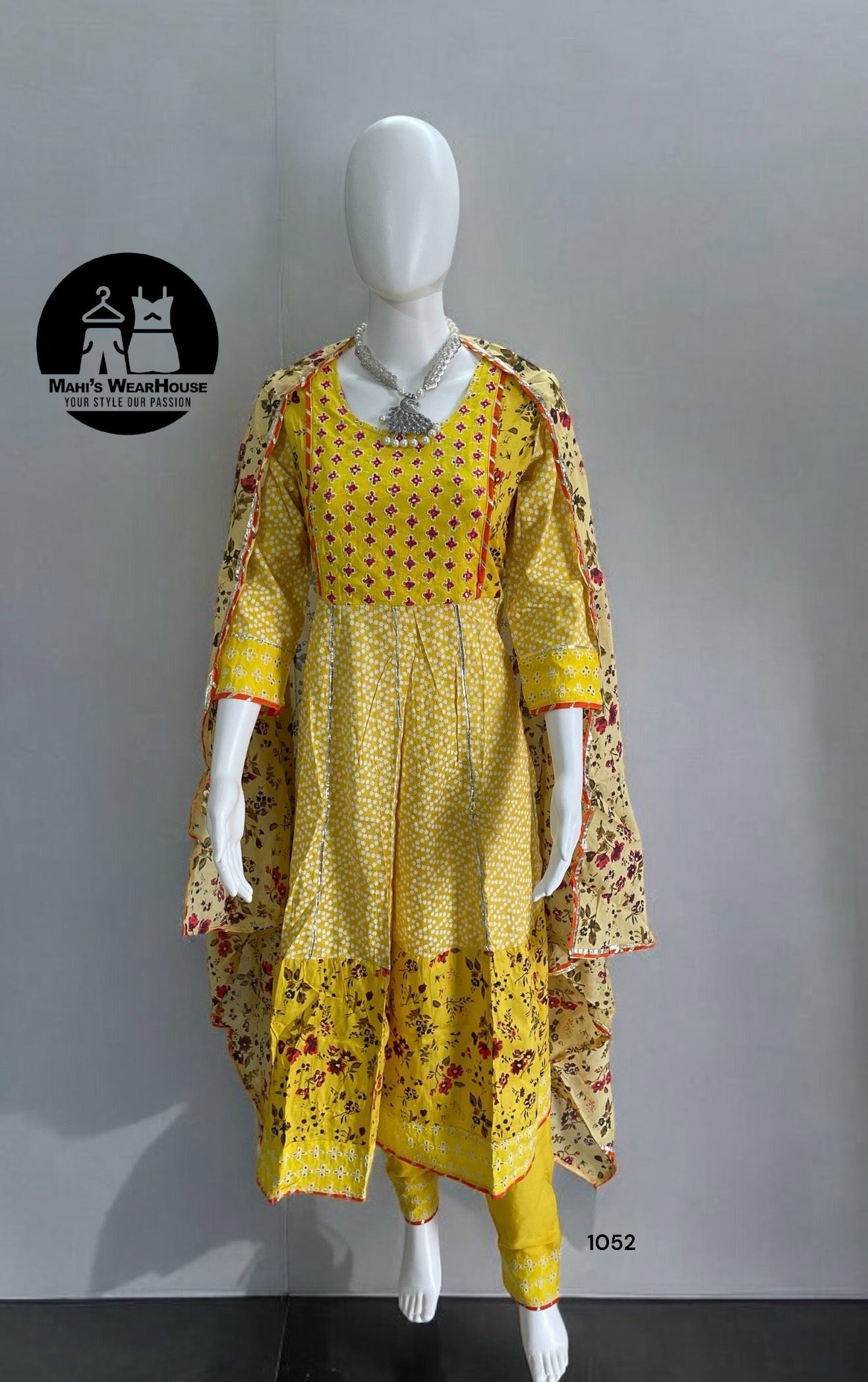 Yellow Anarkali Suit