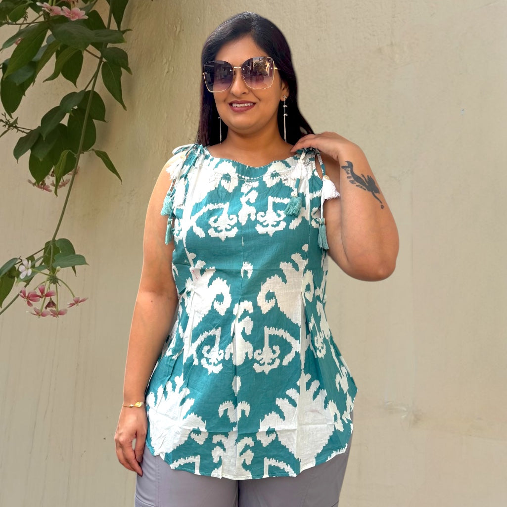 Sleeveless Short Kurti