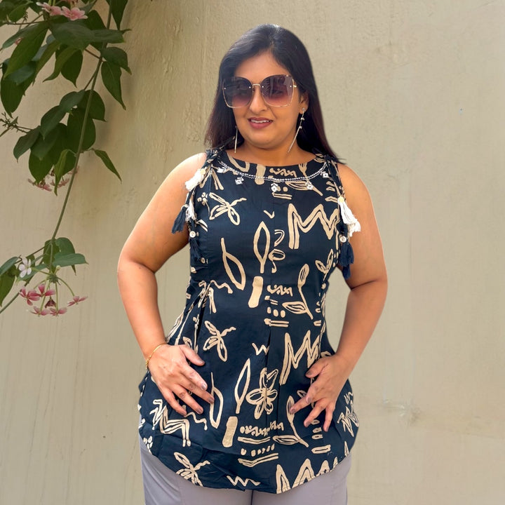 Sleeveless Short Kurti