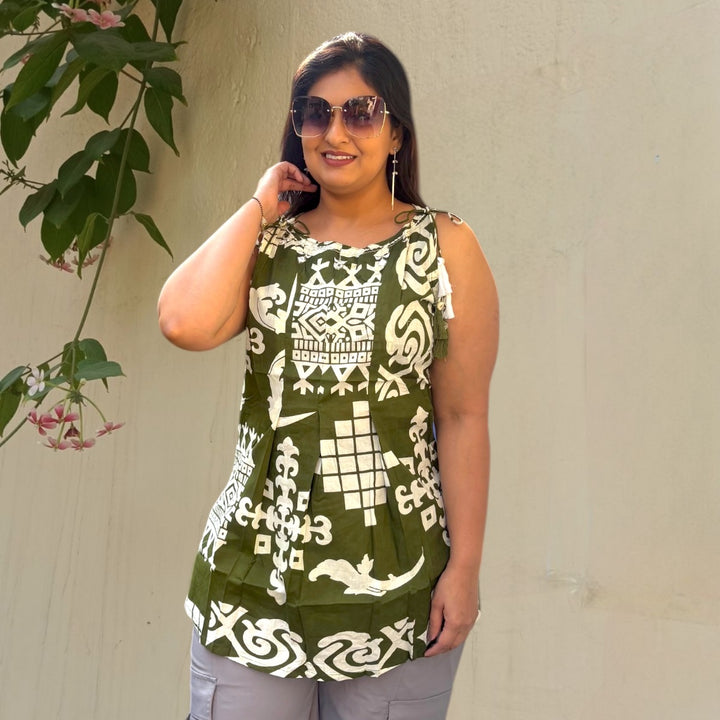 Sleeveless Short Kurti
