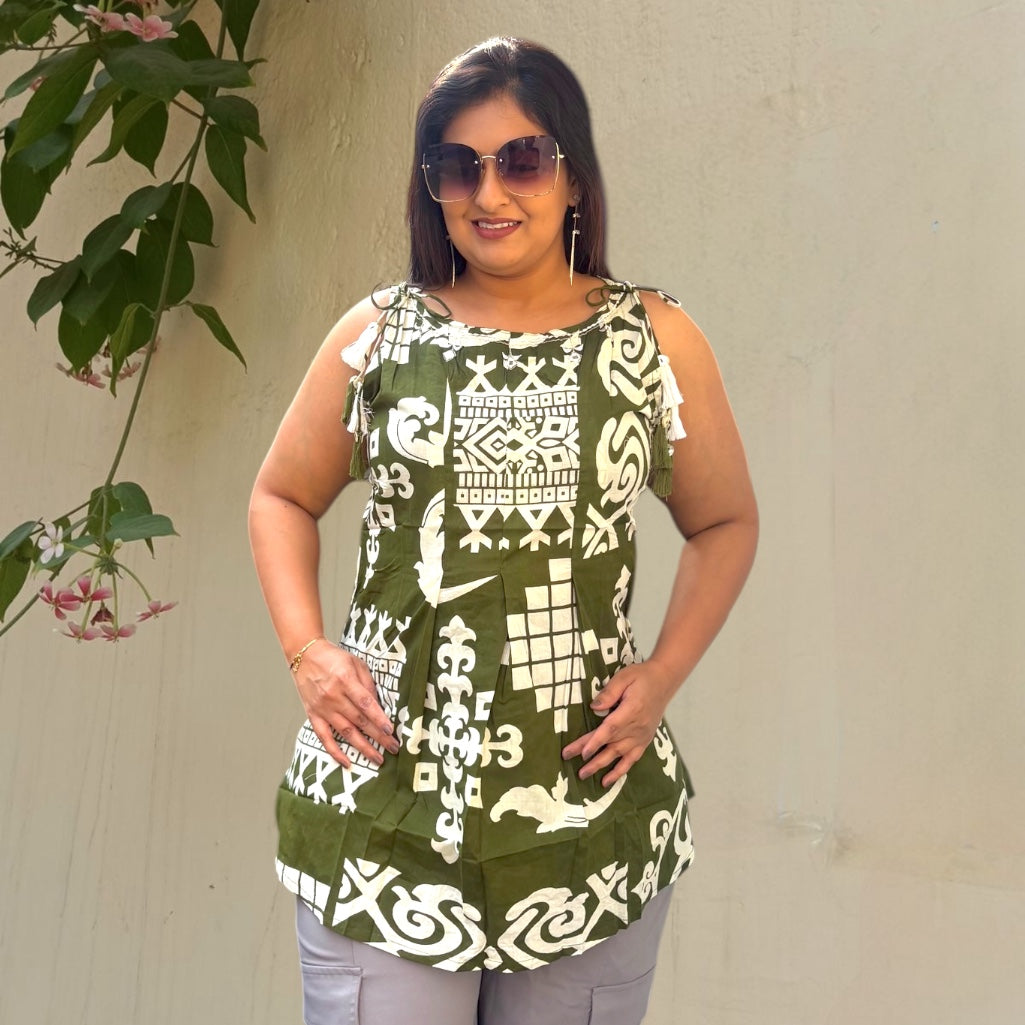 Sleeveless Short Kurti