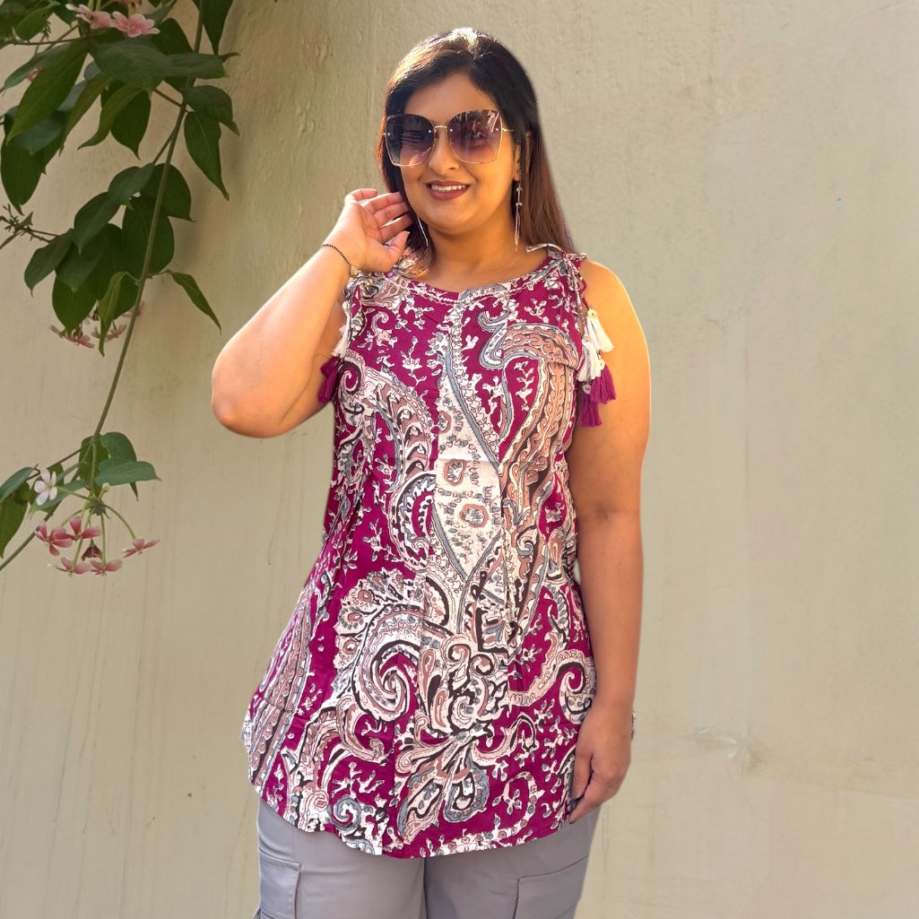 Sleeveless Short Kurti
