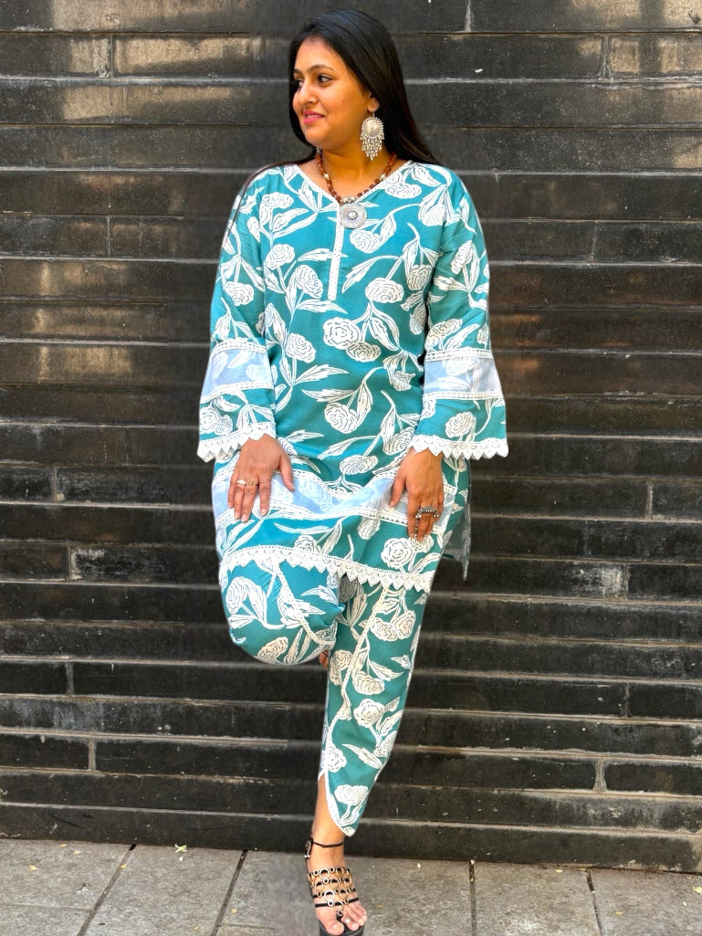 Breezy Bloom Floral Tulip Coord Set