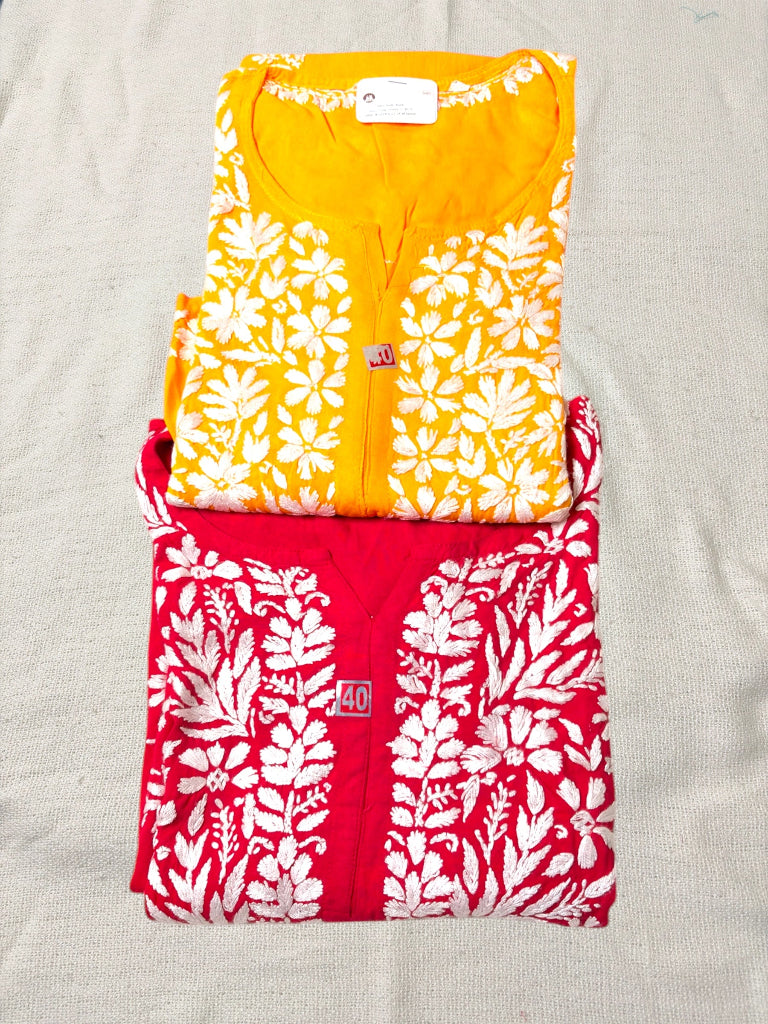 Noor Chikankari Elegance Kurti