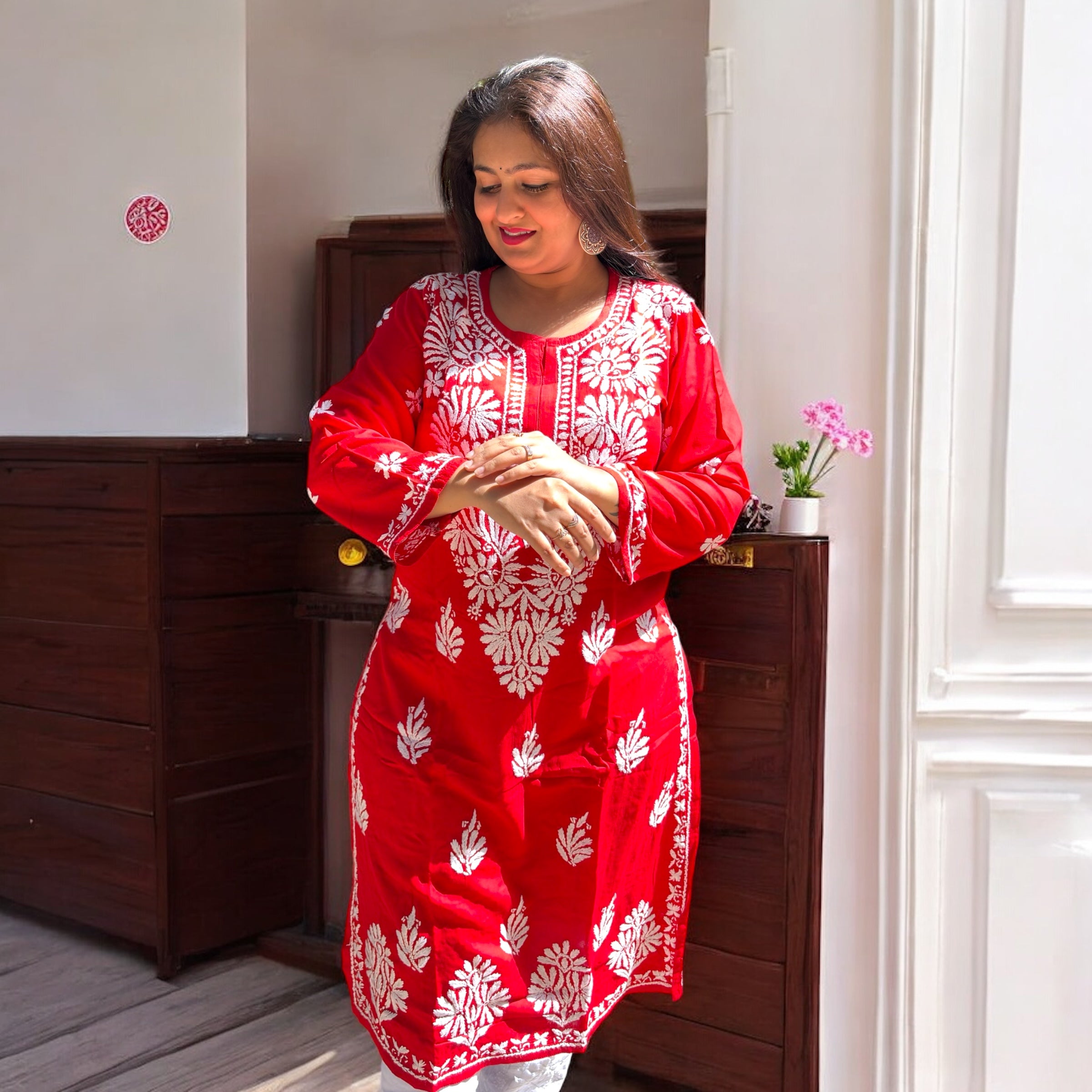 "Tareef" Chikankari Elegance Kurti