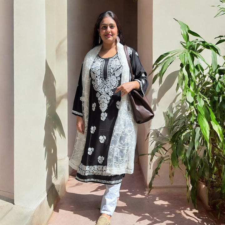 "Tareef" Chikankari Elegance Kurti