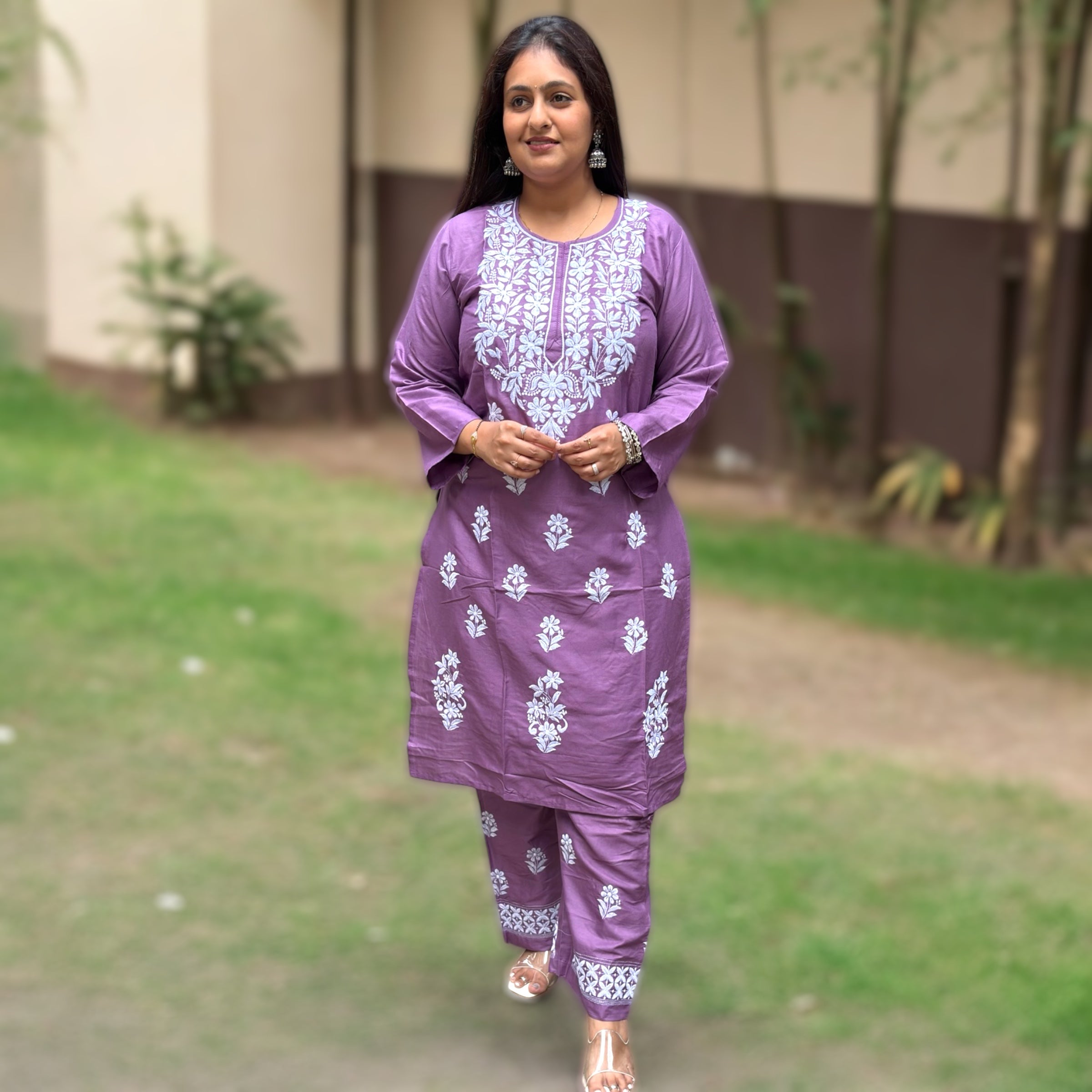 Noor-e-Taariq – Chikankari Coord Set