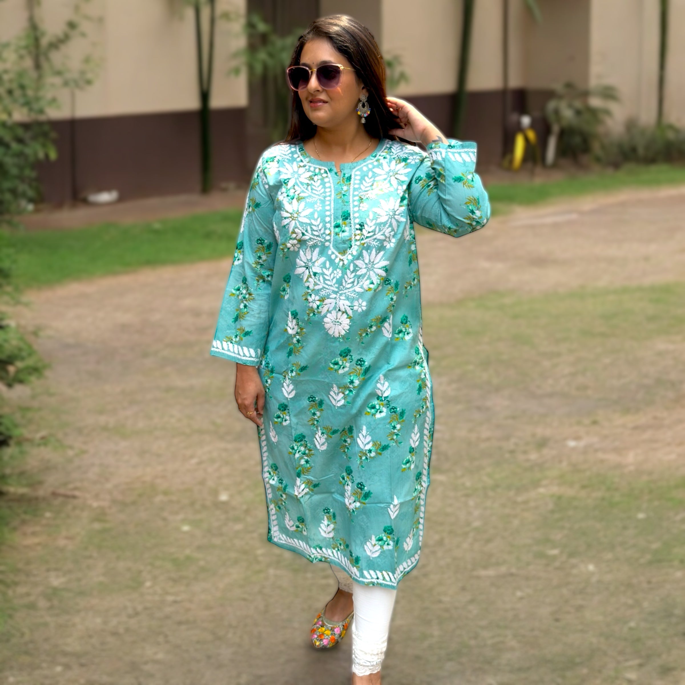 Phoolkari Play - Chikankari Kurti