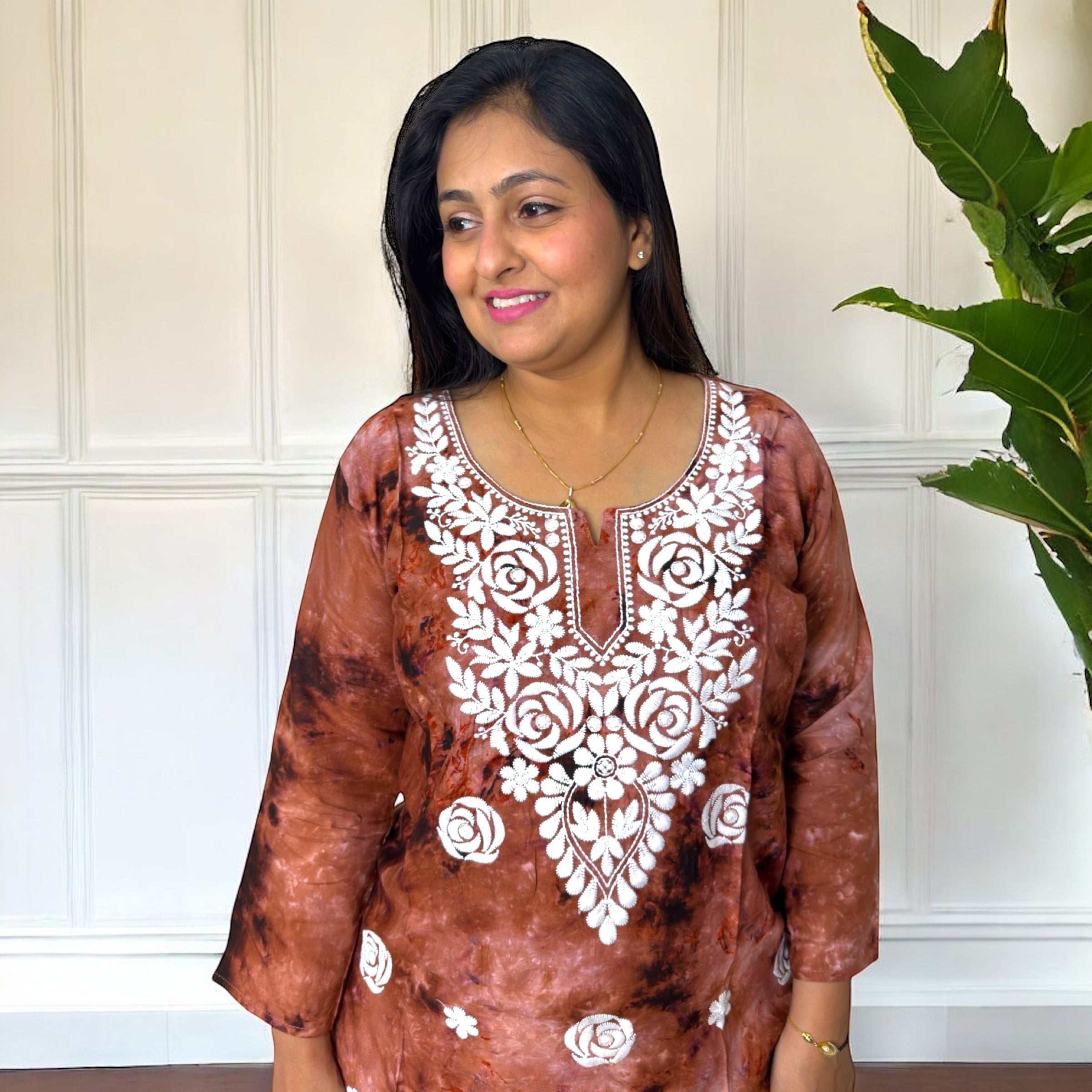 Elegant Chikankari Tie-Dye Co-ord Set – Breezy & Stylish