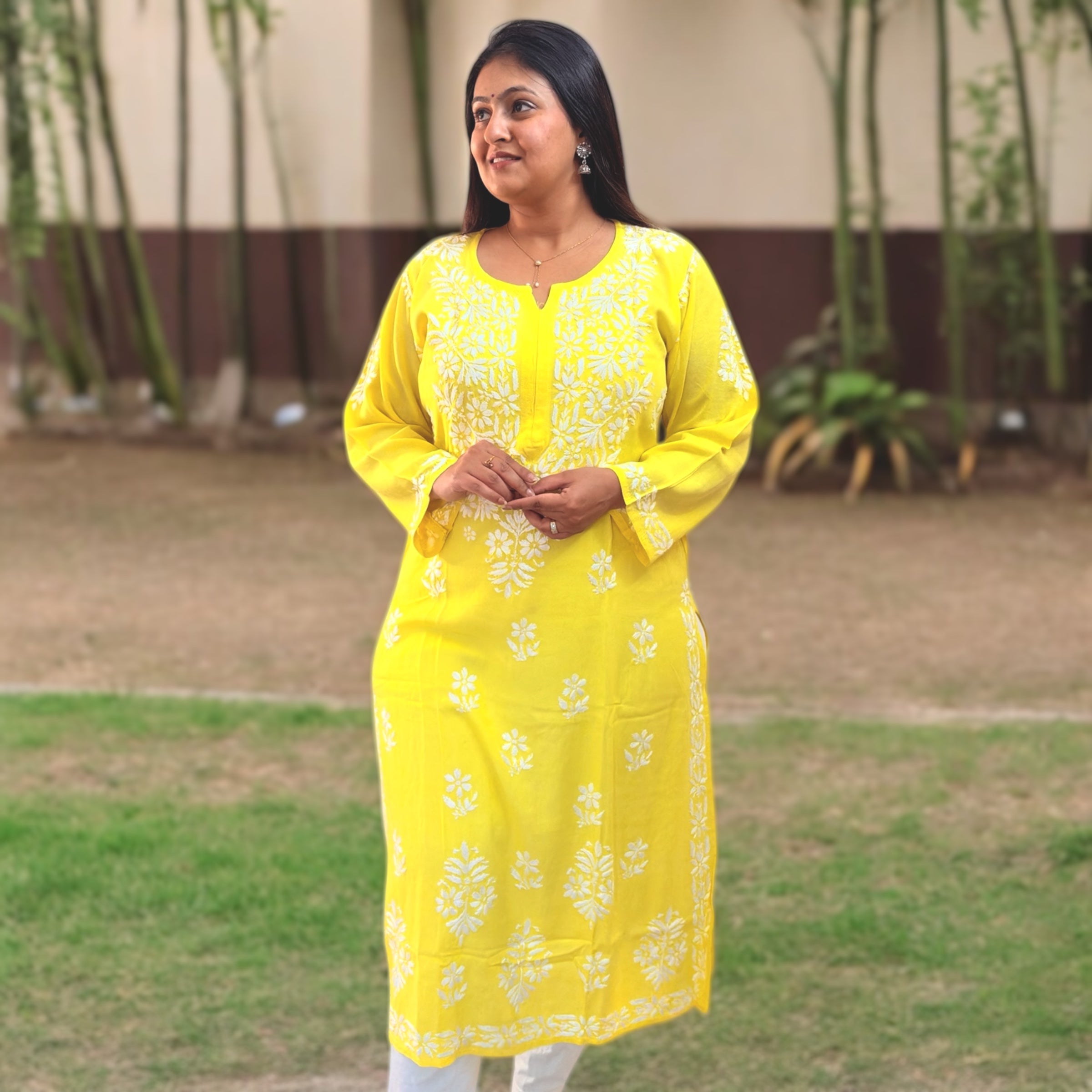 Noor Chikankari Elegance Kurti