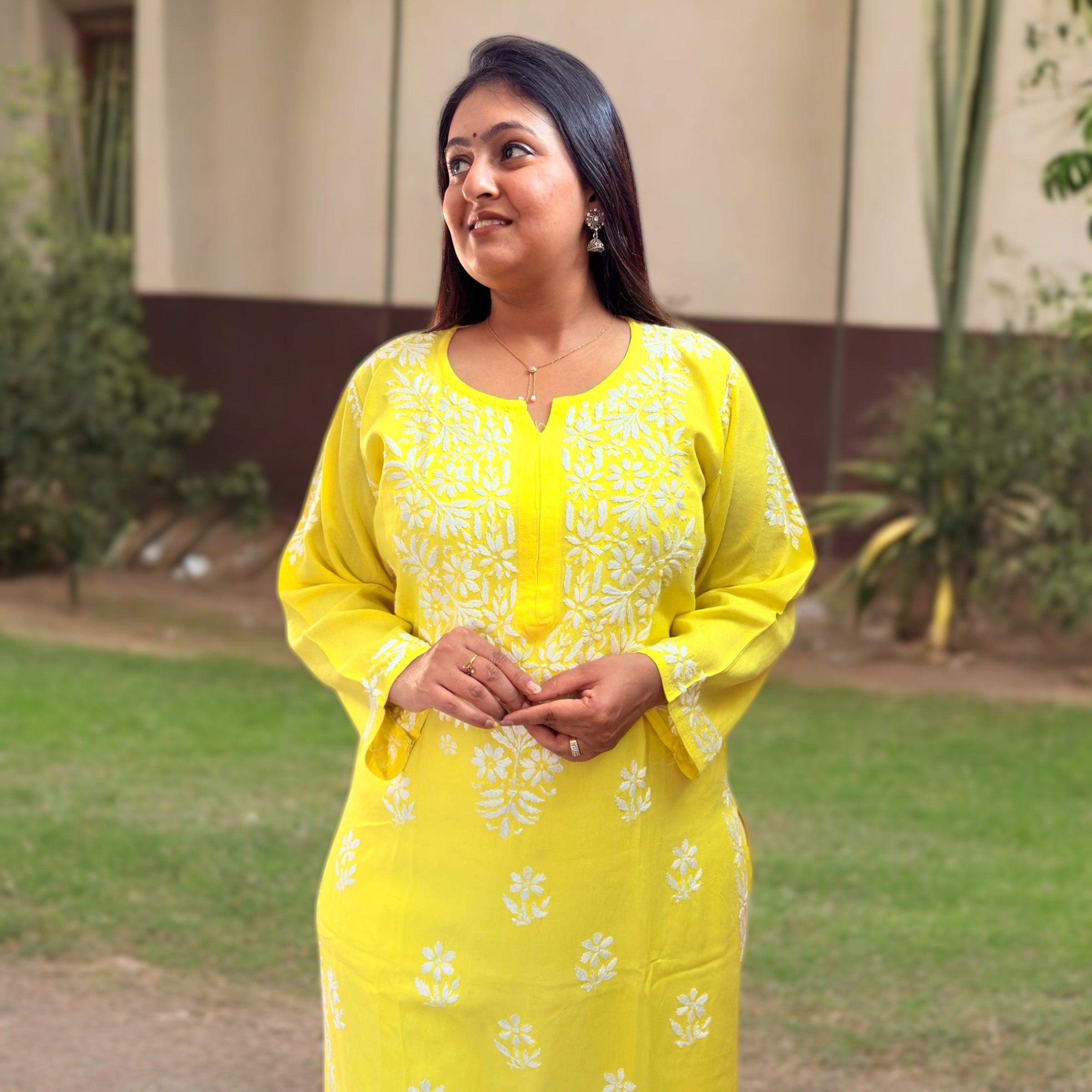 Noor Chikankari Elegance Kurti
