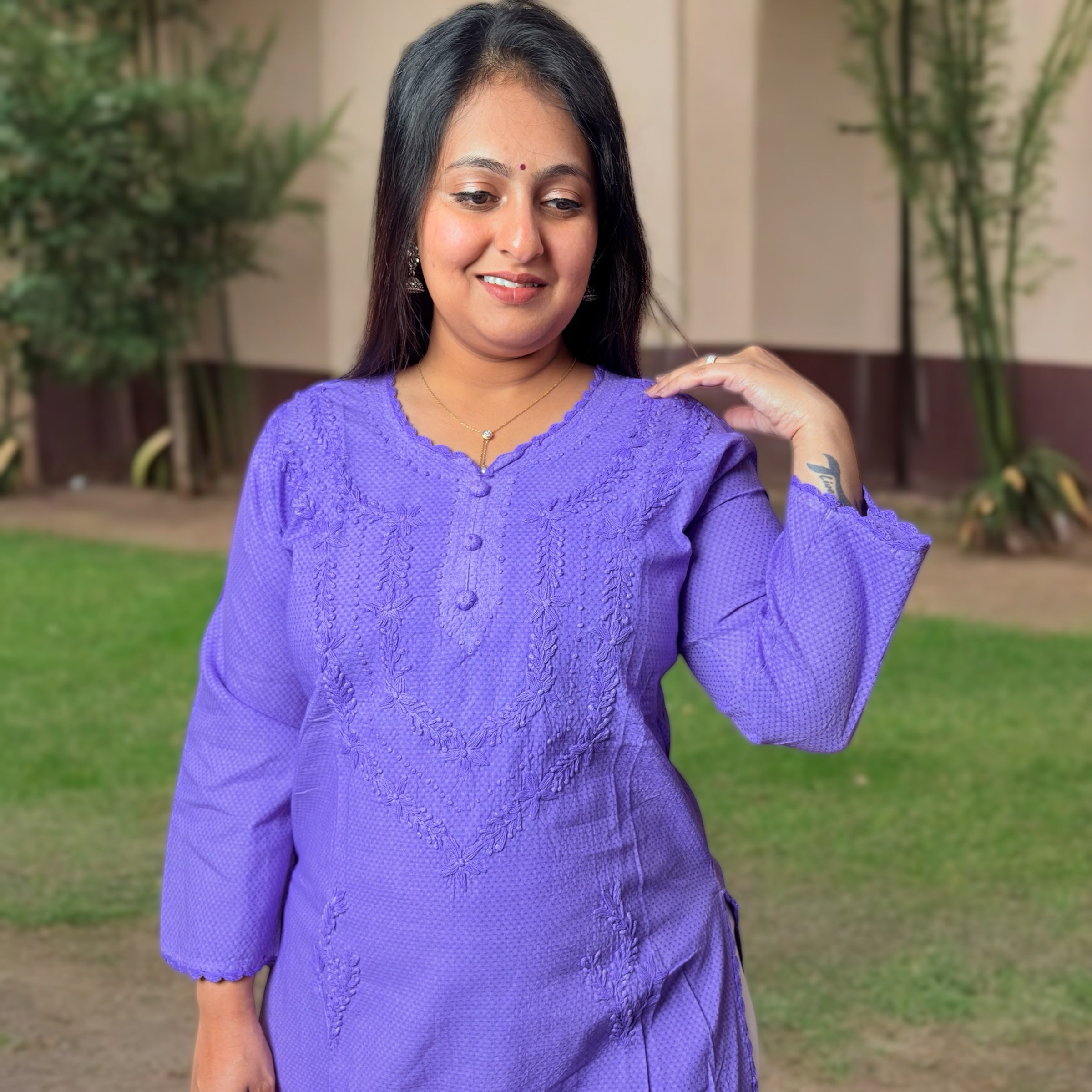 Vibrant Chikankari Embroidered Kurtis