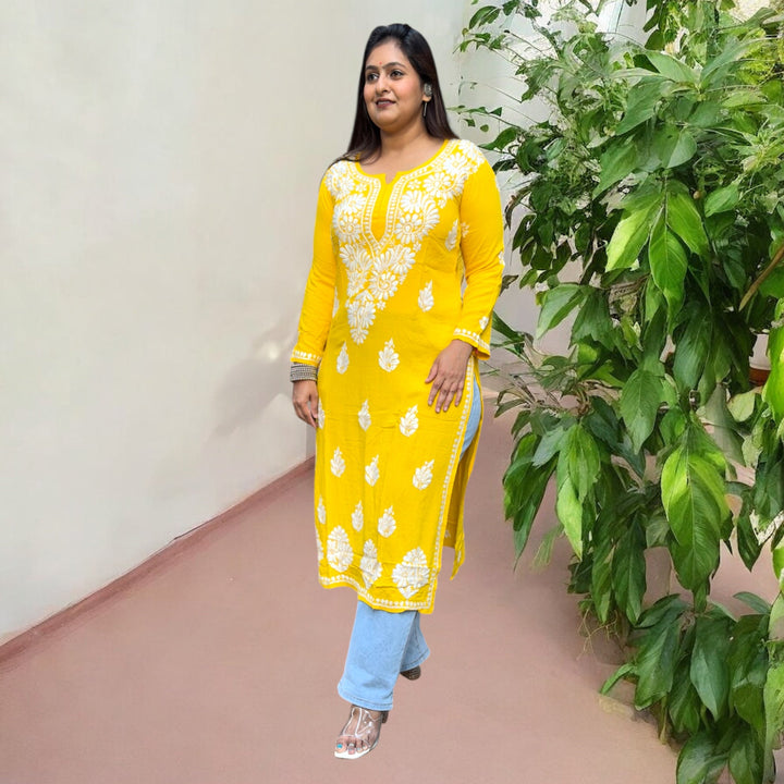 "Tareef" Chikankari Elegance Kurti