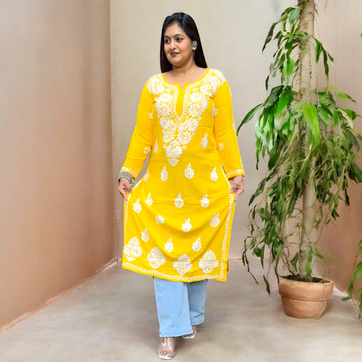 "Tareef" Chikankari Elegance Kurti