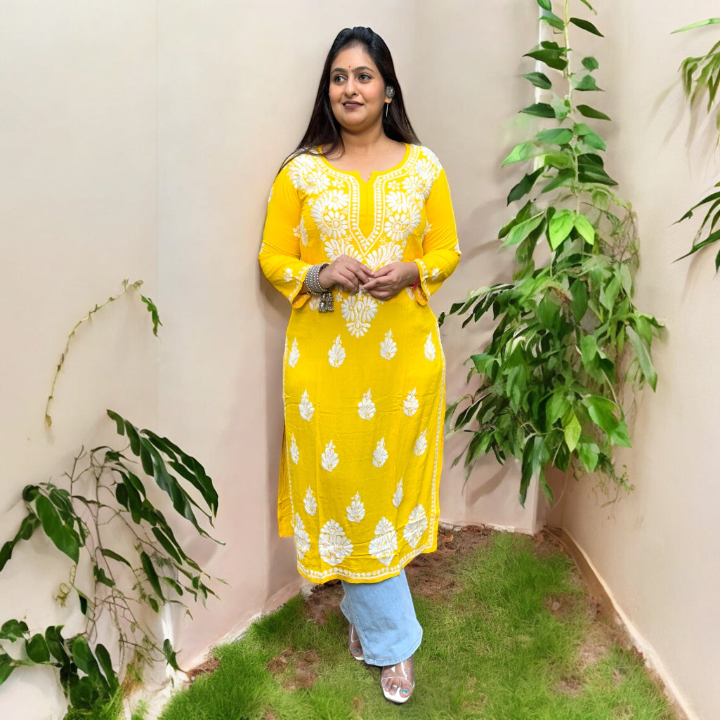 "Tareef" Chikankari Elegance Kurti