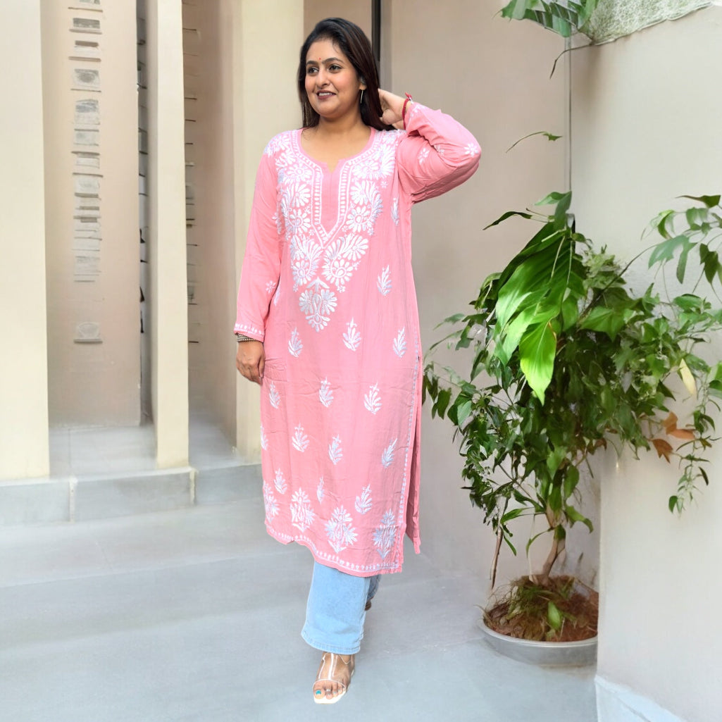 "Tareef" Chikankari Elegance Kurti