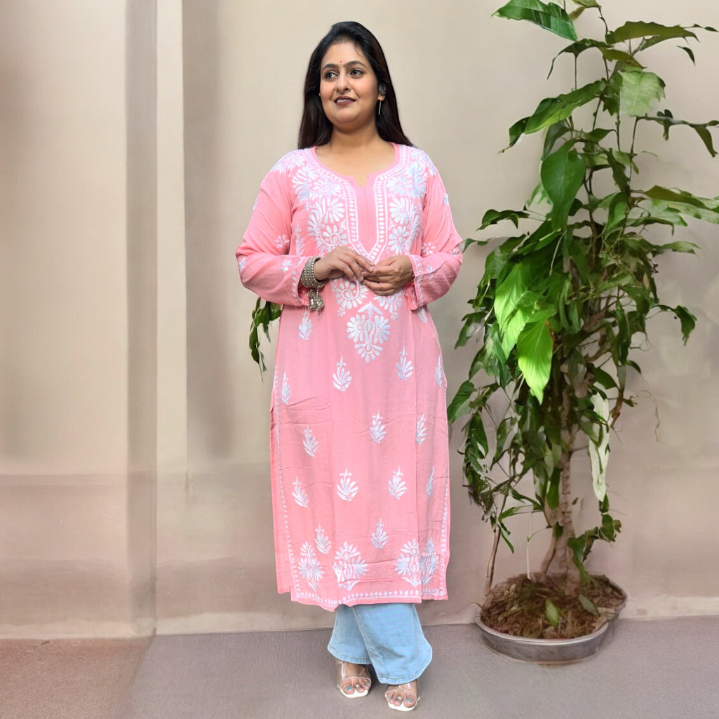 "Tareef" Chikankari Elegance Kurti
