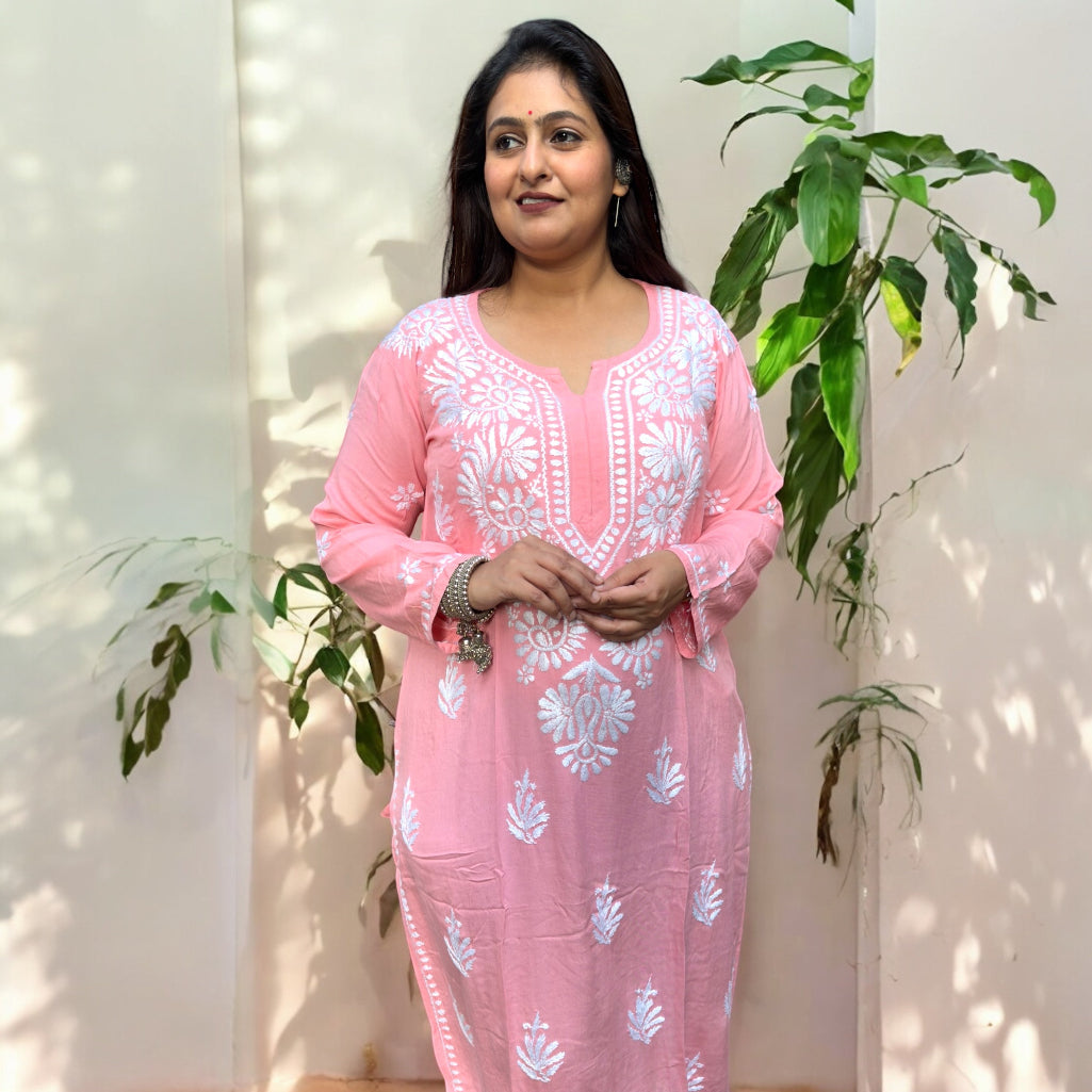 "Tareef" Chikankari Elegance Kurti