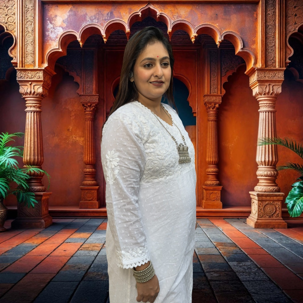 Utsavi Chikankari Kurti