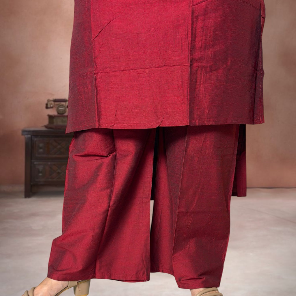 Sunheri Bangalore Silk Suit Set