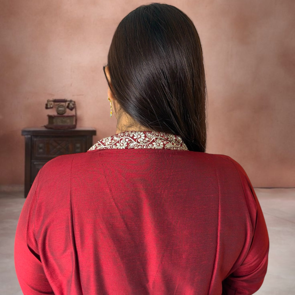 Sunheri Bangalore Silk Suit Set