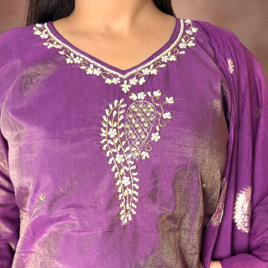 DeepRaag Shimmer Suit Set