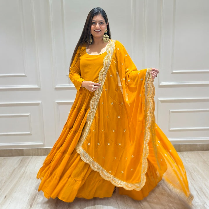 Starlit Elegance Anarkali Set