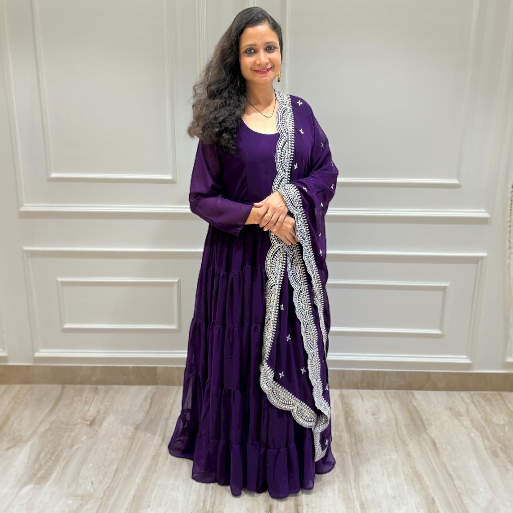 Starlit Elegance Anarkali Set