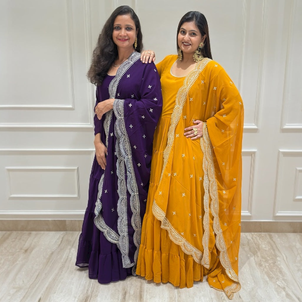 Starlit Elegance Anarkali Set