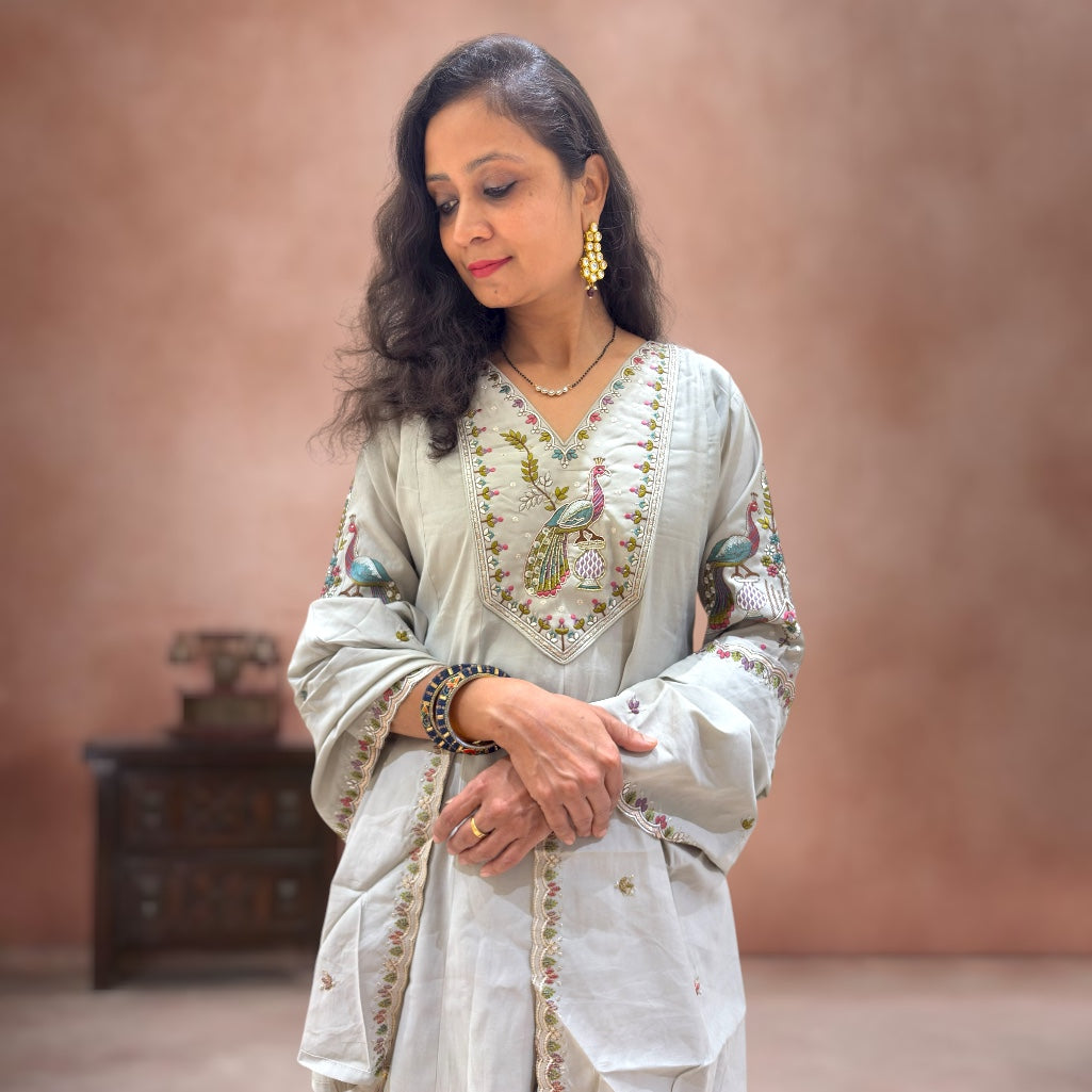 Lumine Mal Cotton Sharara Set