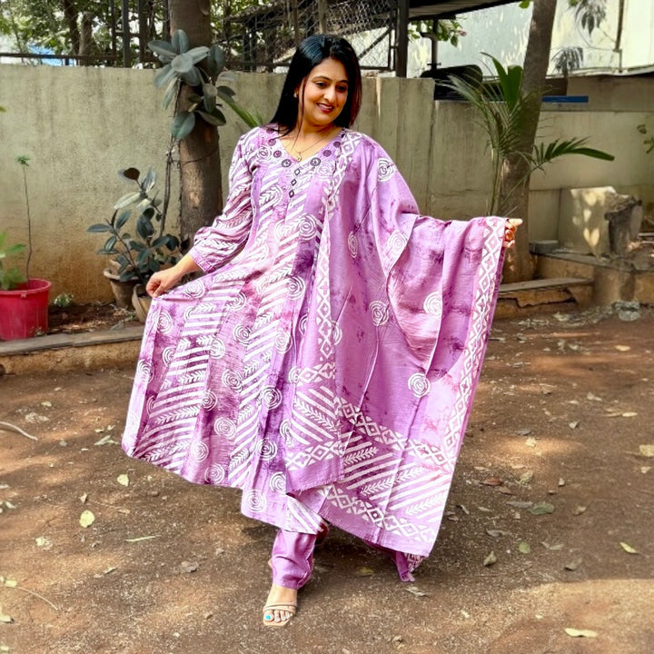 Lavanya Silk Anarkali Suit