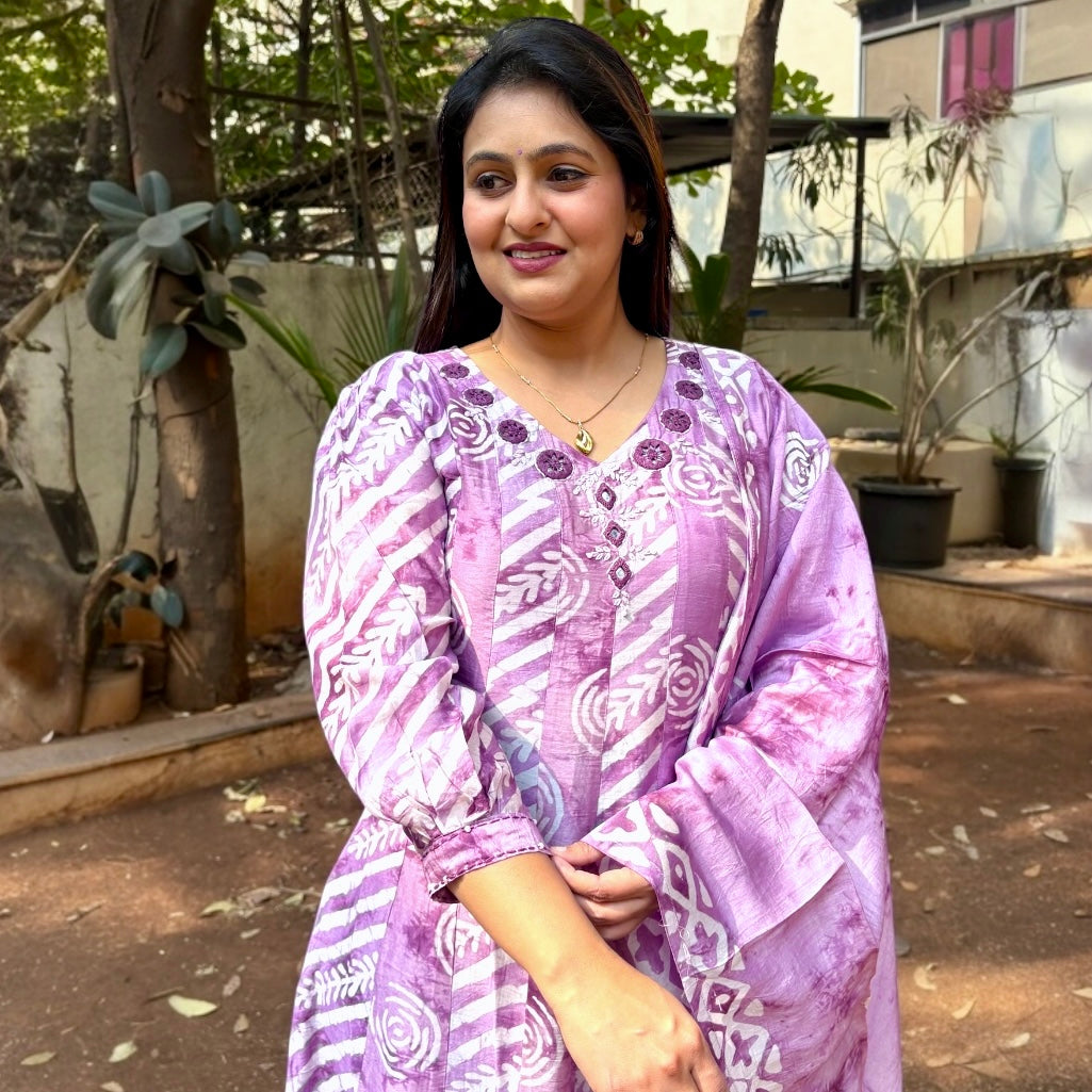 Lavanya Silk Anarkali Suit