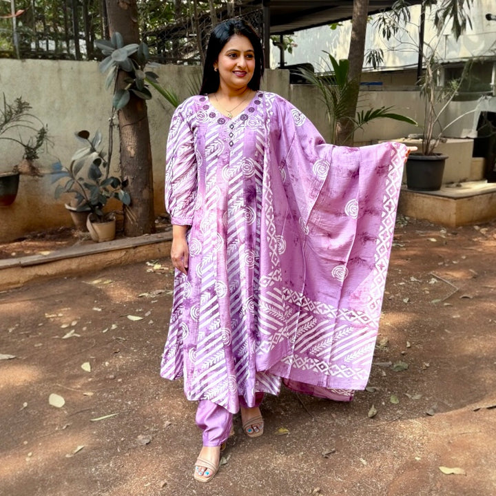 Lavanya Silk Anarkali Suit