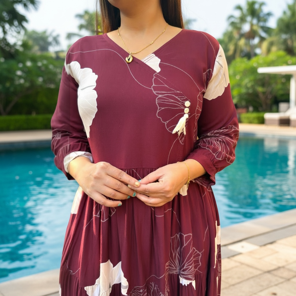 Twirl Tale Tiered Maxi Kurti