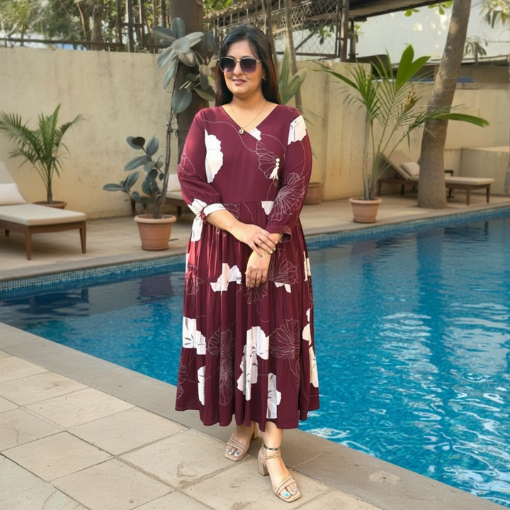 Twirl Tale Tiered Maxi Kurti