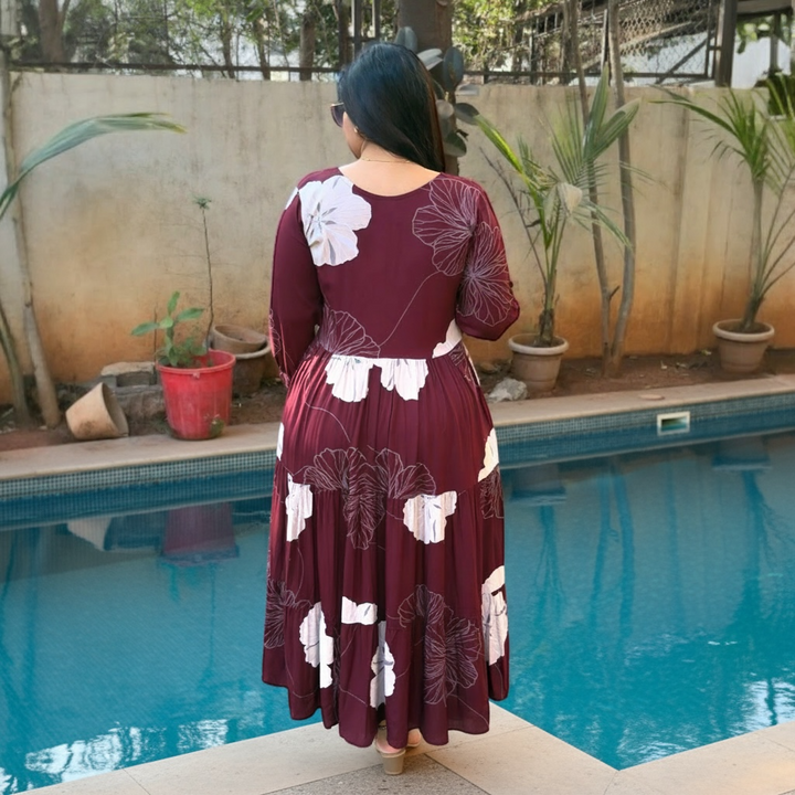 Twirl Tale Tiered Maxi Kurti